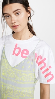 Natasha Zinko T-Shirt Printed Maxi Slip Dress