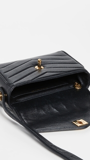 What Goes Around Comes Around Chanel Black Chevron Small Envelope Bag