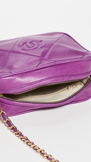 What Goes Around Comes Around Chanel Purple Small Camera Bag