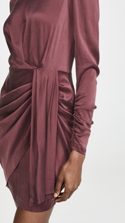 Zimmermann Espionage Silk Drape Dress