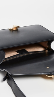 What Goes Around Comes Around Gucci Black Leather Sylvie Shoulder Bag