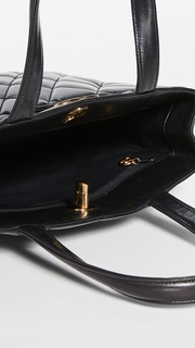 What Goes Around Comes Around Chanel Black Medium Turnlock Tote
