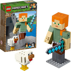 Конструктор LEGO Minecraft 21149: Большие фигурки, Алекс с цыплёнком