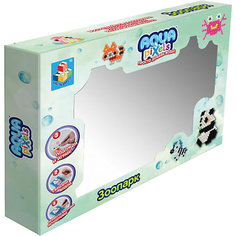 Мозаика 1toy Aqua Pixels "Зоопарк", 347 деталей (водная)