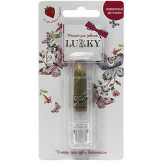 Помада с блёстками Lukky ароматизированная, золотистая Lucky
