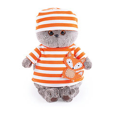 Мягкая игрушка Budi Basa Кот Басик в полосатой футболке с лисенком, 22 см