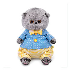 Мягкая игрушка Budi Basa Кот Басик Baby в рубашке и шортиках, 20см