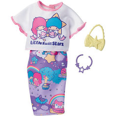 Одежда для куклы Barbie "Универсальный наряд коллаборации" Футболка и юбка-карандаш Hello Kitty Mattel