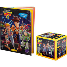 Альбом Panini История игрушек и бокс с наклейками, 36 пакетиков в боксе