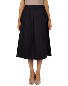 Юбка длиной 3/4 Jil Sander Navy