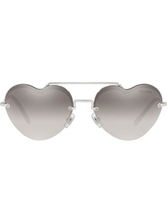Miu Miu Eyewear солнцезащитные очки Noir