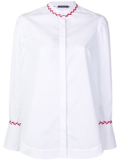 Alexander McQueen блузка с круглым вырезом