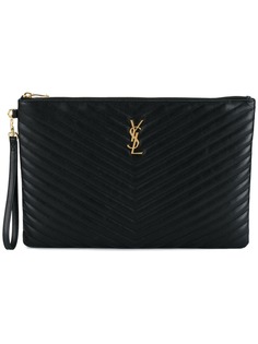 Saint Laurent большой стеганый клатч