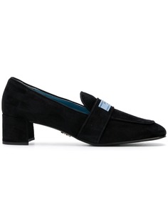 Prada logo plaque loafers