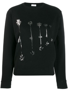 Saint Laurent толстовка с принтом