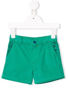 Kenzo Kids шорты кроя слим с логотипом