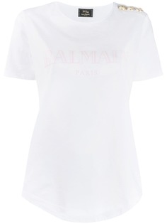 Balmain футболка с логотипом из коллаборации с Julian Fashion