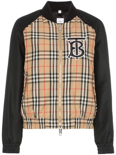 Burberry куртка-бомбер Harlington в клетку Vintage Check