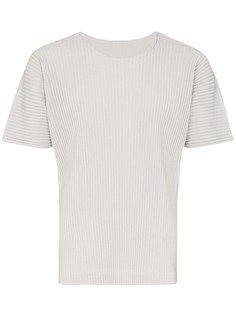 Homme Plissé Issey Miyake плиссированная футболка с короткими рукавами