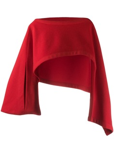 Yohji Yamamoto Pre-Owned укороченный топ асимметричного кроя