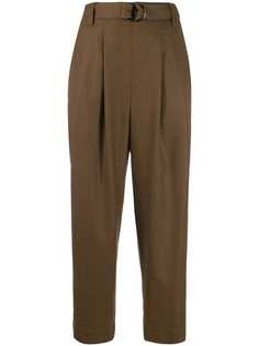 Brunello Cucinelli укороченные брюки с поясом