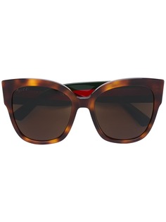 Gucci Eyewear солнцезащитные очки в квадратной оправе