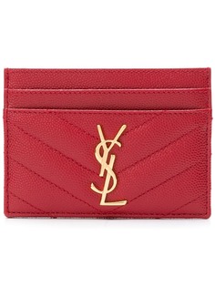 Saint Laurent logo card case
