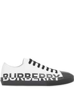 Burberry кеды с логотипом