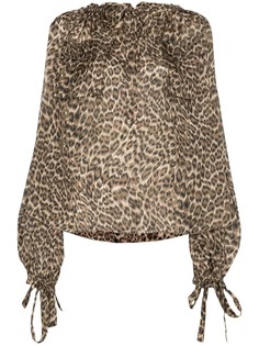 Zimmermann блузка с леопардовым принтом