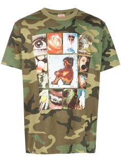 Supreme камуфляжная футболка с логотипом