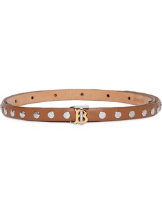 Burberry ремень с заклепками и монограммой