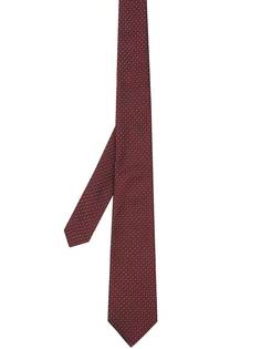 Burberry классический жаккардовый галстук в мелкую точку