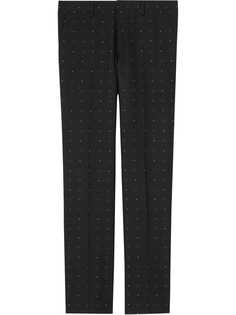 Burberry классические строгие брюки из филькупе