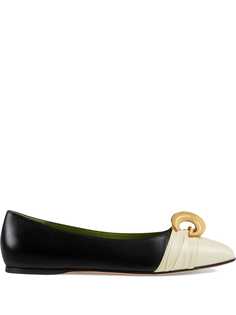 Gucci балетки с логотипом GG