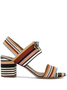 Tory Burch босоножки Graham в полоску