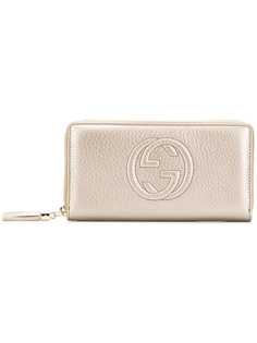 Gucci кошелек с вышитым логотипом GG