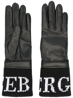 Iceberg contrast logo gloves