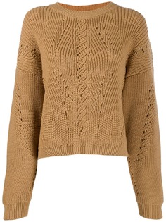 Alberta Ferretti slouchy round neck sweater