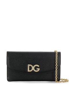 Dolce & Gabbana клатч с откидным клапаном и логотипом