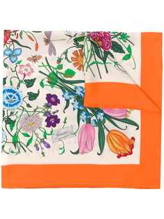 Gucci платок с принтом Flora Gothic