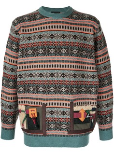 Kolor Fair Isle knit jumper