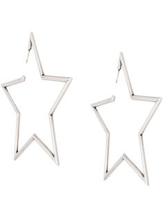 Saint Laurent серьги в форме звезд