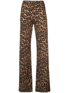 Nicole Miller брюки с леопардовым принтом