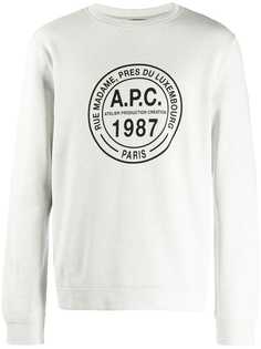 A.P.C. джемпер с логотипом