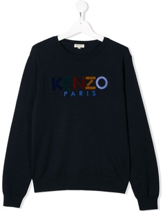 Kenzo Kids толстовка с вышитым логотипом