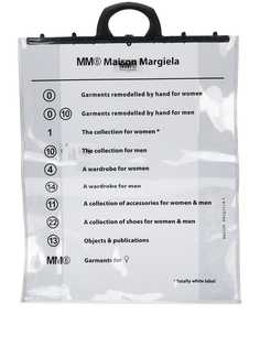 Mm6 Maison Margiela прозрачная сумка-тоут