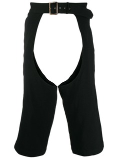 Comme Des Garçons Homme Plus укороченные брюки с вырезными деталями