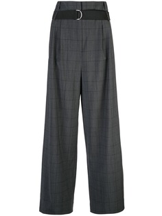 Tibi брюки Stella в клетку Windowpane