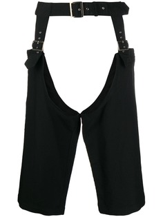 Comme Des Garçons Homme Plus брюки на поясе с вырезными деталями