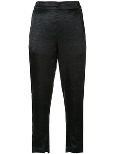 Ann Demeulemeester атласные брюки строгого кроя
